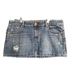 Vintage 90s American Eagle denim mini skirt size 12